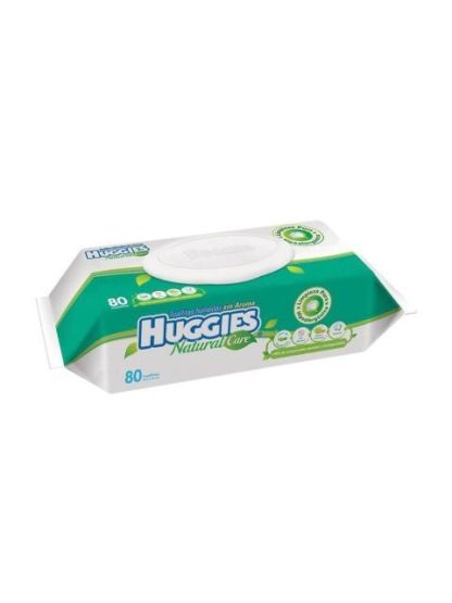 TOALLA HUMEDA HUGGIES NATURAL CARE DE 80 PIEZAS