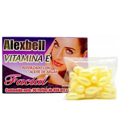 VITAMINA E FACIAL 30 PERLAS ALEXBELL NATURAL