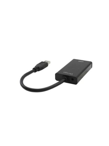 VORAGO ADAPTADOR HDMI HEMBRA - USB MACHO NEGRO