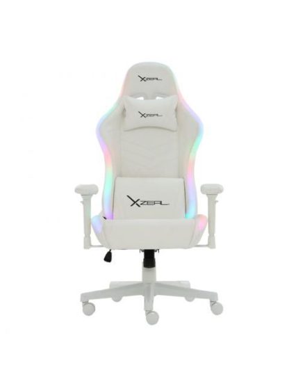 XZEAL SILLA GAMER RGB XZ15 HASTA 150KG BLANCO