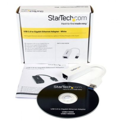 STARTECH  ADAPTADOR TARJETA DE RED EXTERNA NIC USB 3.0 A - RJ-45 BLANCO - Image 4