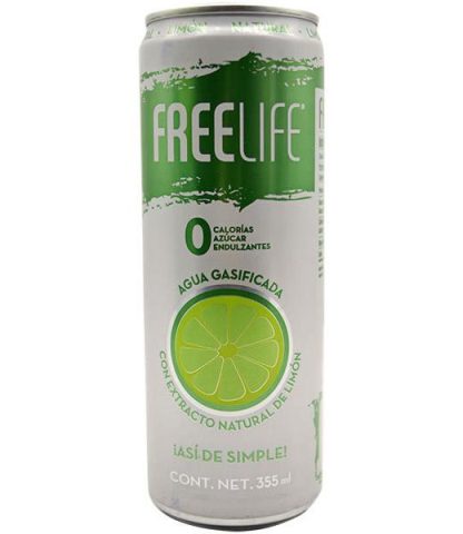 AGUA GASIFICADA LIMON 355 ML FREELIFE