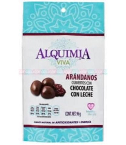 ARANDANO CON CHOCOLATE 96 G ALQUIMIA