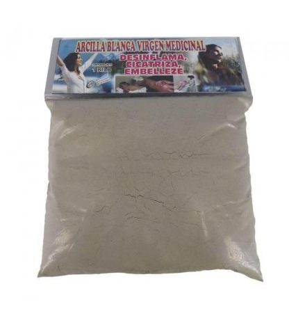 ARCILLA BLANCA VIRGEN MEDICINAL1KG. DESINFLAMACICATRIZAEMBELLEZE MAYAMEX