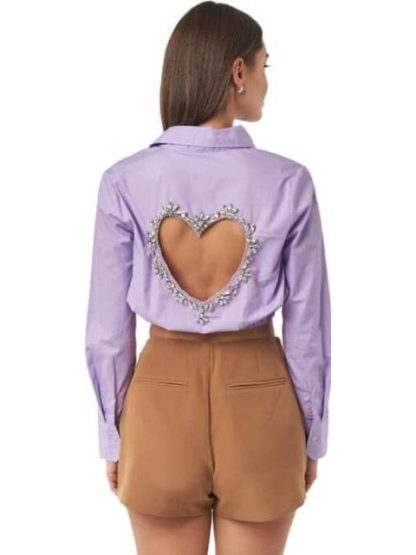 CAMISA CROP MORADO HOLLY LAND - Image 3