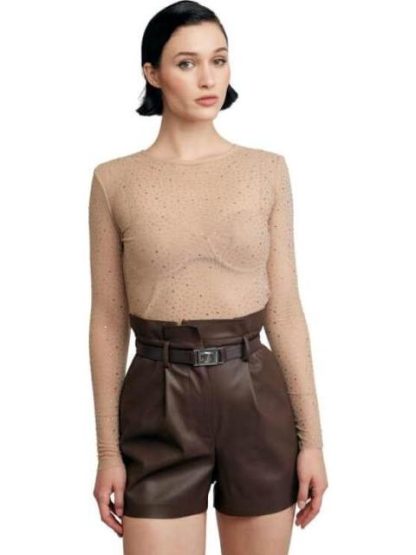 BLUSA CON PEDRERIA DORADO HOLLY LAND - Image 6