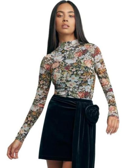 BLUSA FLOREADA NEGRO HOLLY LAND - Image 3