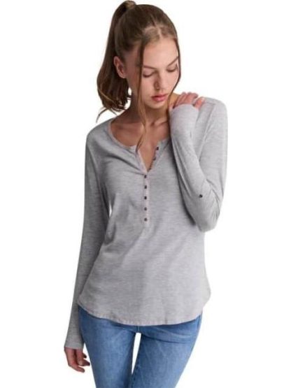 BLUSA MANGA LARGA GRIS HOLLY LAND - Image 2