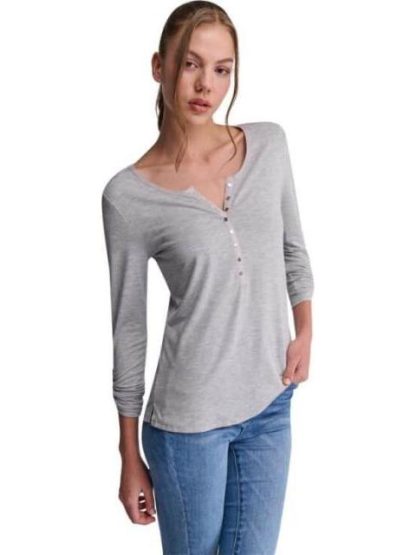 BLUSA MANGA LARGA GRIS HOLLY LAND - Image 4