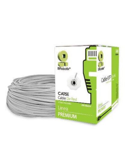 BROBOTIX BOBINA DE CABLE CAT5E UTP 200 METROS GRIS - Image 2