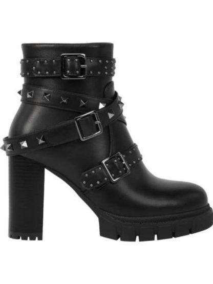 BOTA CON ESTOPEROLES TACON ALTO NEGRO BELINDA PEREGRIN