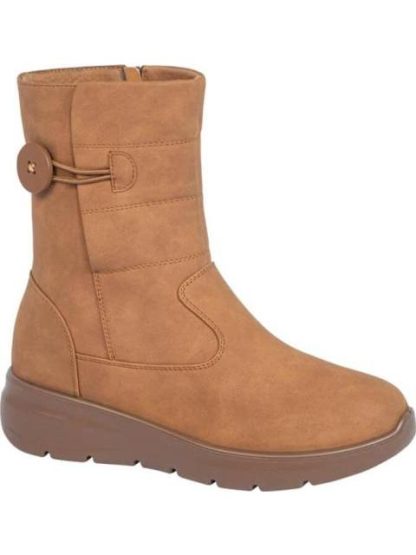 BOTA CONFORT DETALLE BOTON CAMEL SHOSH - Image 2