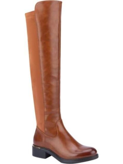 BOTA EXTRA LARGA STRETCH COGNAC TIERRA BENDITA - Image 2