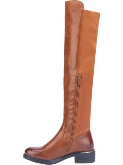 BOTA EXTRA LARGA STRETCH COGNAC TIERRA BENDITA - Image 5