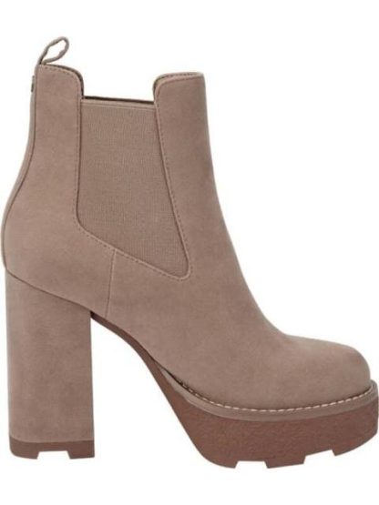 BOTA GAMUZA CON ELASTICO TAUPE BELINDA PEREGRIN