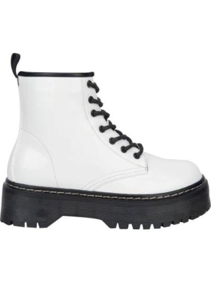 BOTA MILITAR CHAROL CON PLATAFORMA BLANCO GOODYEAR