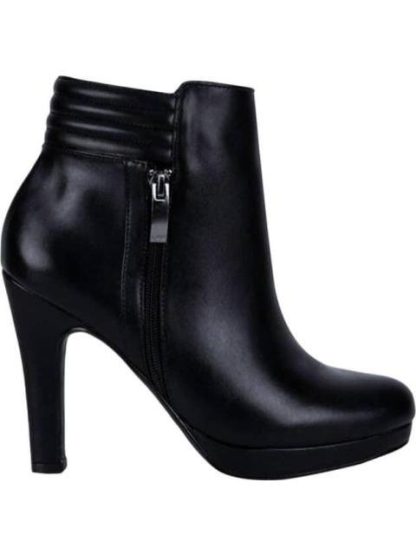 BOTA PU TACON ALTO NEGRO YAELI