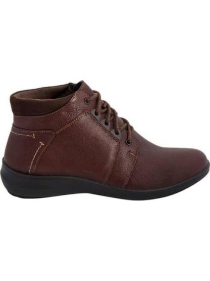 BOTIN DE PIEL CON AGUJETA CAFE FLEXI