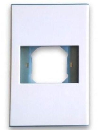 BROBOTIX PLACA DE PARED 1 PUERTO BLANCO