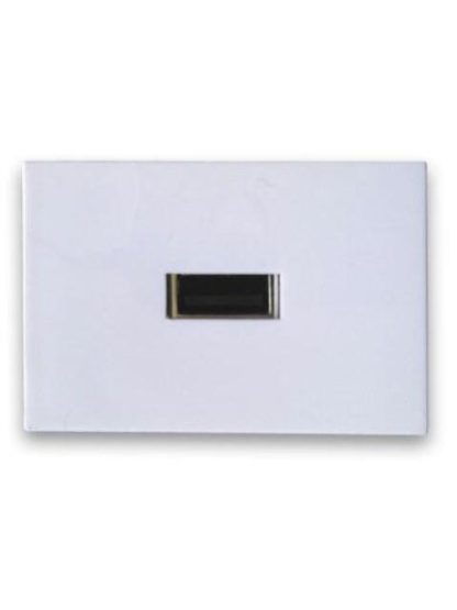 BROBOTIX PLACA PARA PARED 1 PUERTO USB BLANCO