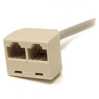 STARTECH  CABLE ADAPTADOR SPLITTER RJ-45 2X HEMBRA - 1X MACHO 33CM GRIS - Image 2