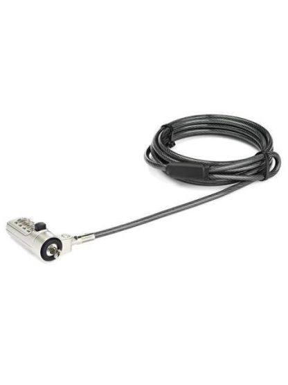 CABLE DE SEGURIDAD PARA LAPTOP CON COMBINACION RANURA WEDGE