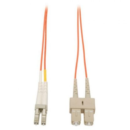 TRIPP LITE CABLE FIBRA OPTICA DUPLEX LC MACHO - SC MACHO 62.5-125 1 METRO NARANJA - Image 2