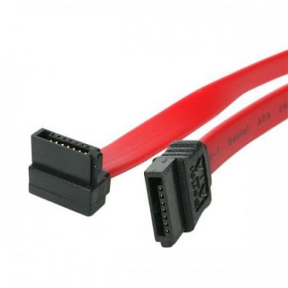 STARTECH  CABLE SATA EN ANGULO RECTO 45CM ROJO - Image 2