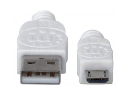 MANHATTAN CABLE PARA DISPOSITIVOS USB DE ALTA VELOCIDAD USB 2.0 A MACHO - MICRO USB 2.0 B MACHO 1.8 METROS BLANCO - Image 4