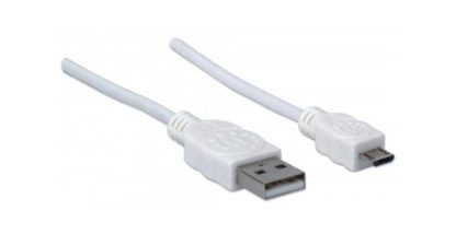 MANHATTAN CABLE PARA DISPOSITIVOS USB DE ALTA VELOCIDAD USB 2.0 A MACHO - MICRO USB 2.0 B MACHO 1.8 METROS BLANCO - Image 5