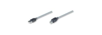 MANHATTAN CABLE USB A MACHO - USB B MACHO 11 METROS PLATA - Image 2