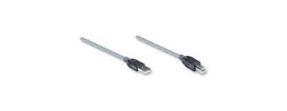 MANHATTAN CABLE USB A MACHO - USB B MACHO 11 METROS PLATA - Image 3