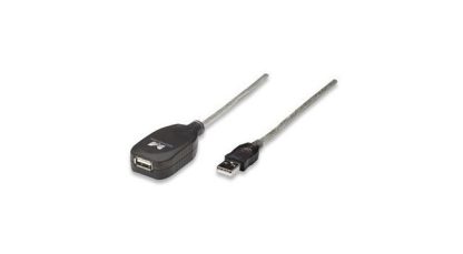 MANHATTAN CABLE USB MACHO - USB HEMBRA 5 METROS PLATA - Image 3