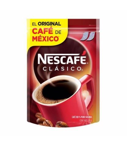 CAFE SOLUBLE NESCAFE CLASICO BOLSA 28G