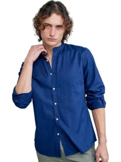 CAMISA CUELLO MAO AZUL MARINO NEXT CO - Image 2