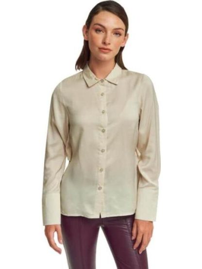 CAMISA MANGA LARGA BEIGE HOLLY LAND