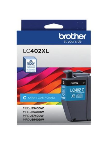 CARTUCHO BROTHER LC402XL ALTO RENDIMIENTO CIAN 1500 PAGINAS