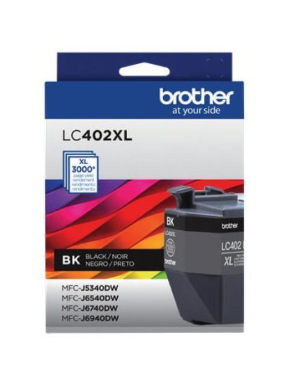 CARTUCHO BROTHER LC402XL ALTO RENDIMIENTO NEGRO 3000 PAGINAS