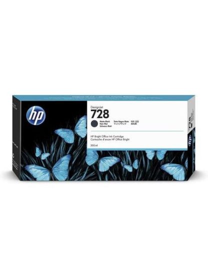 CARTUCHO HP 728 NEGRO MATE ORIGINAL 300ML