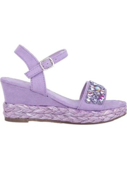 CASUAL SANDALIA PLATAFORMA PIEDRAS LILA VIVIS SHOES KIDS