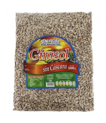 CEREAL GIRASOL SIN CASCARA 500GR GN+VIDA