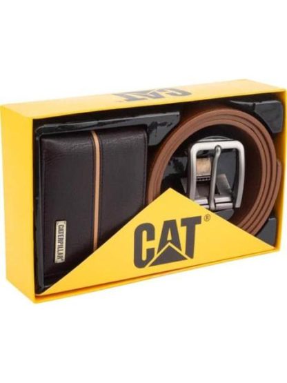 CINTURON CAT SET CARTERA Y CINTURON CAFE CATERPILLAR