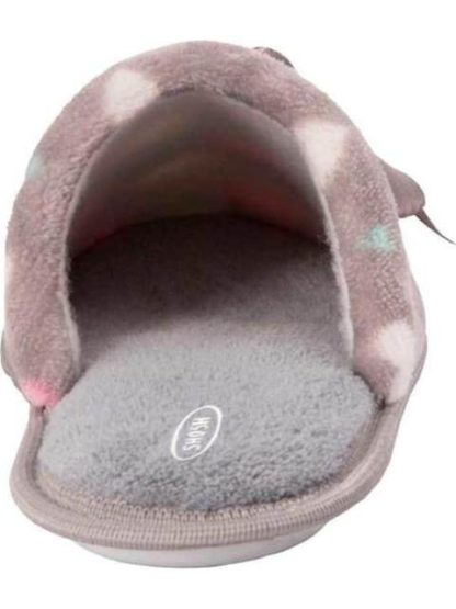 PANTUFLA DE PELUCHE CORAZONES GRIS SHOSH CONFORT - Image 3