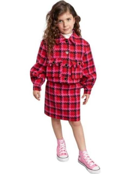 CONJUNTO SACO Y FALDA ROSA HOLLY LAND KIDS - Image 2