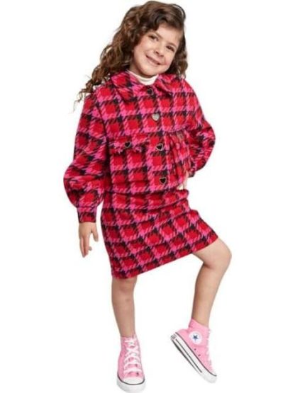 CONJUNTO SACO Y FALDA ROSA HOLLY LAND KIDS - Image 3