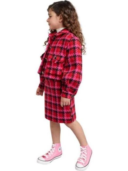 CONJUNTO SACO Y FALDA ROSA HOLLY LAND KIDS - Image 5