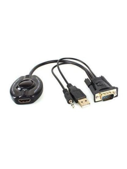 CONVERTIDOR BROBOTIX 150620 NEGRO VGA-AUDIO A HDMI