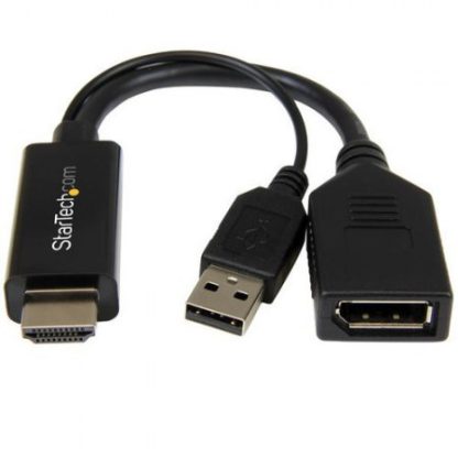 STARTECH  CONVERTIDOR HDMI MACHO - DISPLAYPORT HEMBRA 4K - Image 2