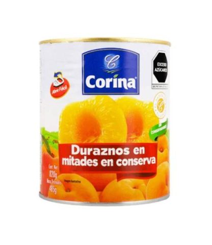 CORINA DURAZNO MITADES 820 GR