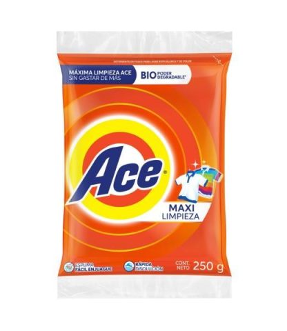 DETERGENTE ACE EN POLVO REGULAR 250 GR